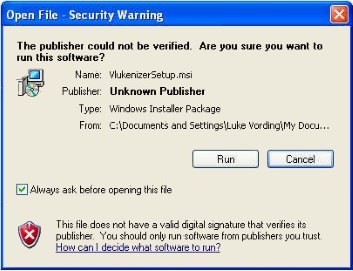 Ignore Security Warning